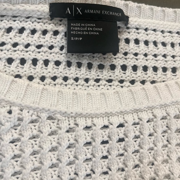 Armani Exchange open weave summer sweater, size S - Picture 4 of 4